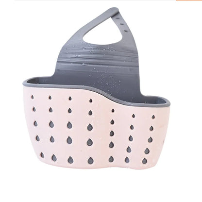 Home Storage Drain Basket Kitchen Sink Holder Adjustable Soap Sponge Shlf Hanging Drain Basket Bag Kitchen Accessories