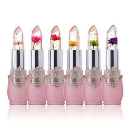 Color Changing Mouth Safflower Jelly Temperature Lasting Nutrition Magic Color Changing Lipstick