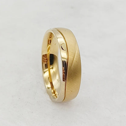 Couple Wedding Rings For Men Lover's Alliance Male Female Ringe Anniversary Stainless Steel Jewelry Ring Woman Gold Color