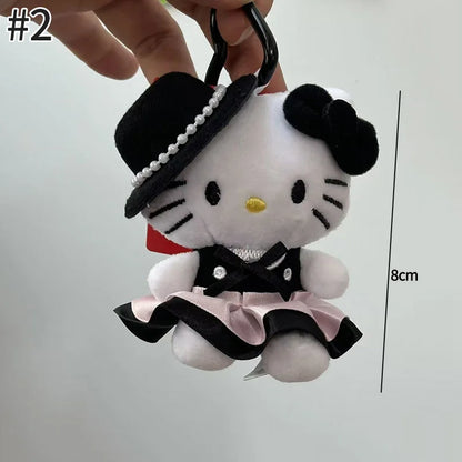 Sanrio Hello Kitty Keychain Cute Cartoon Bag Pendant Plush Doll Charms Car Key Ring Backpack Accessories Women Girl Gifts