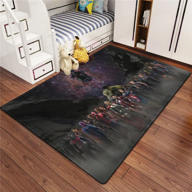 Marvel Series Customizable Carpets for Home Decor - Ideal for Bedrooms Living Rooms Sofas Camping Picnics Children's Rooms