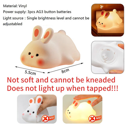 Mini Panda LED Lamp Easter Rabbit Panda Party Souvenirs Gifts Office DeskHome Decor Christmas New Year 2026 Gift Night Light