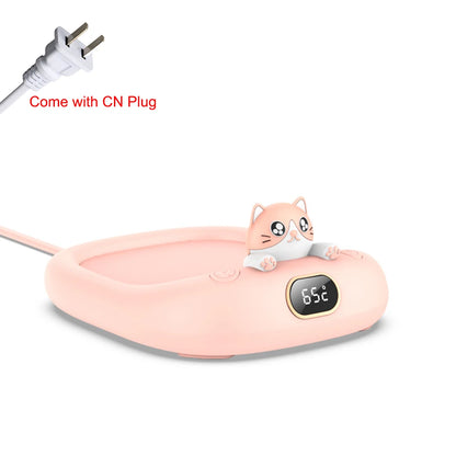 Portable Mug Heating Coffee Mug Cup Warmer Cup Heater Warm Mat Milk Tea Water Heating Pad Constant Temperature Coaster for Home