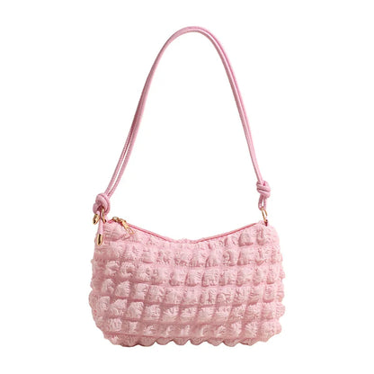 Fashion Vintage Women Subaxillary Bag Texture Shoulder Crossbody Bags Retro Female Shopping Underarm Handbag Totes