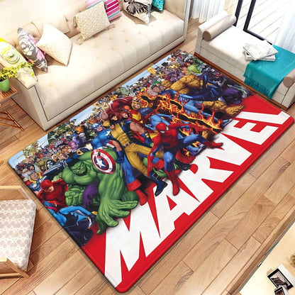 Marvel Series Customizable Carpets for Home Decor - Ideal for Bedrooms Living Rooms Sofas Camping Picnics Children's Rooms