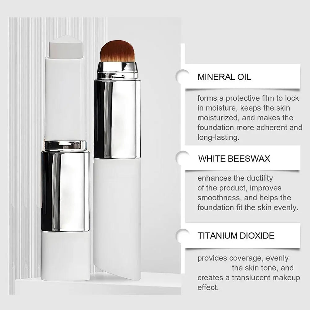 2-in-1 Color-changing Foundation Stick Changing Foundation Stick Brightens Concealer Stick Makeup Brightening Makeup Tool