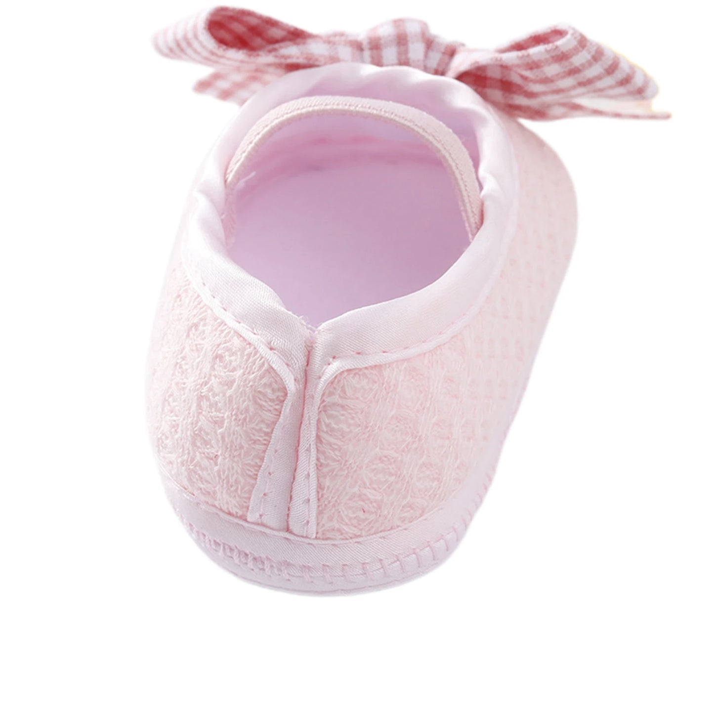 Newborn Toddler Baby Girls Flat Shoes, Soft Sole Bowknot Elastic Band Non-slip Indoor Outdoor Toddler Shoes