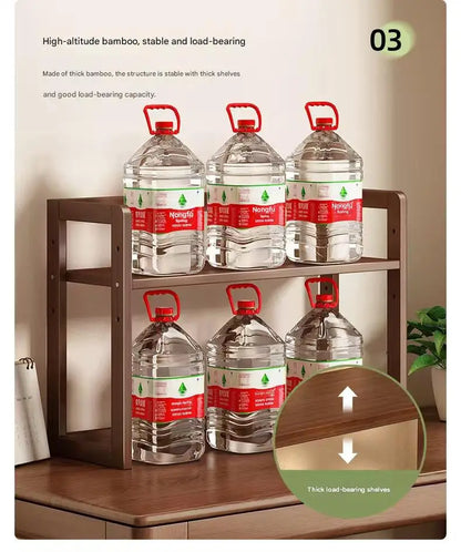 New Kitchen Shelf Countertop Multi-functional Electrical Storage Rack Multi-layer Cup Holder Household Storage Rack Plate Rack