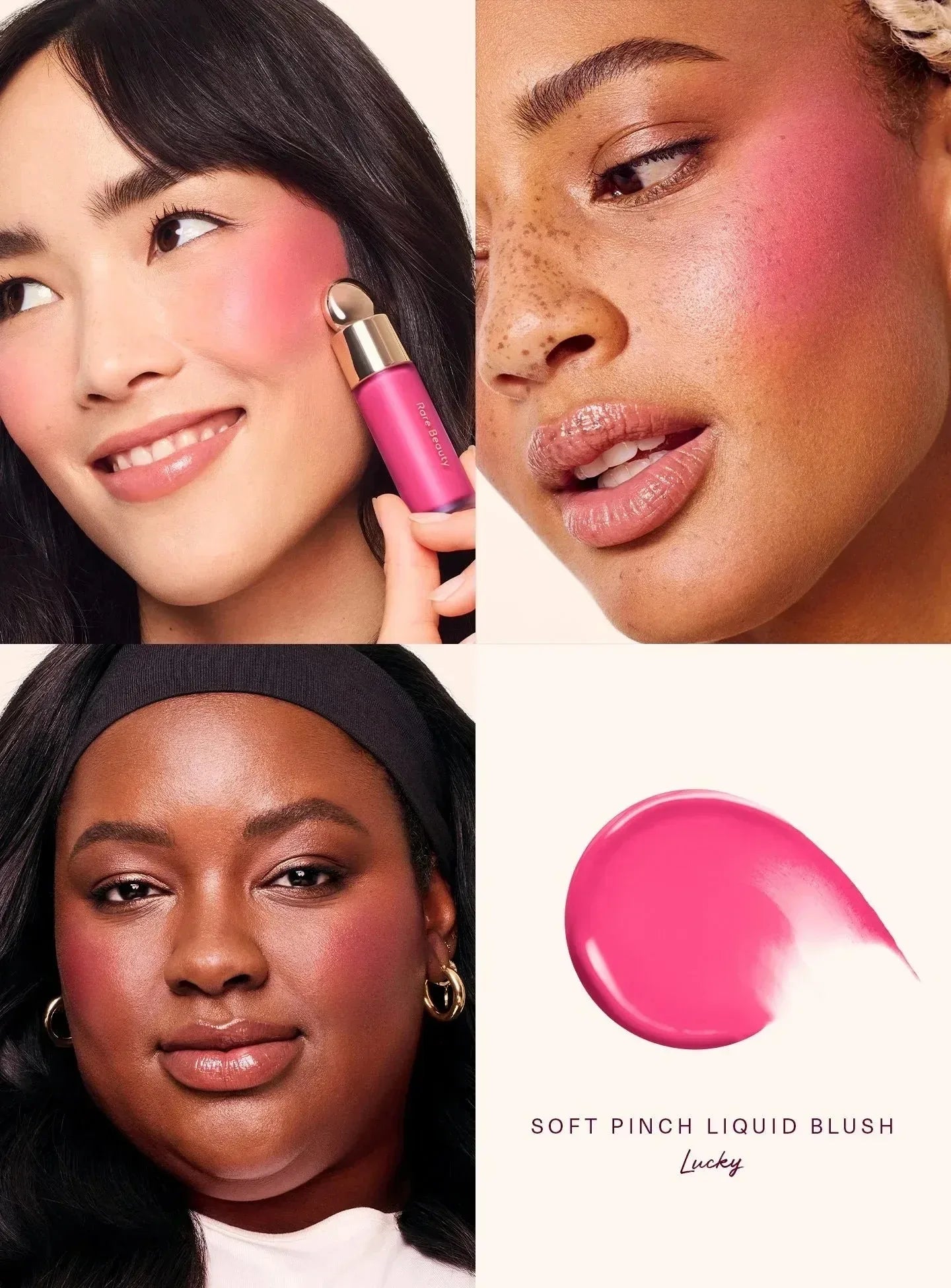 Rare Beauty Lipstick Blush Highlighter Cosmetics Moisturizing Long-Lasting Inspiring Hope Honesty Happiness Joy Makeup with Box