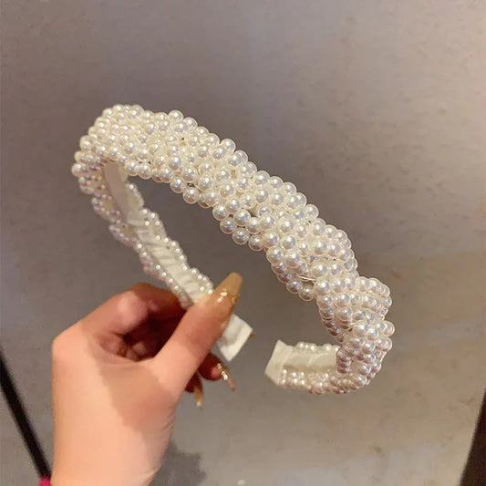 Fashionable Vintage Niche Design Simplistic Versatile Hair Clip Hair Accessories Knitted Cable Headband For Men Women Children