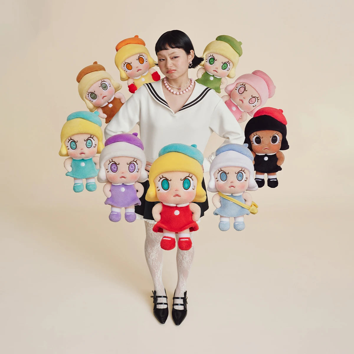 POP MART Angry Molly - Angry Energy Series Plush Pendant Blind Box 1PC/6PCS
