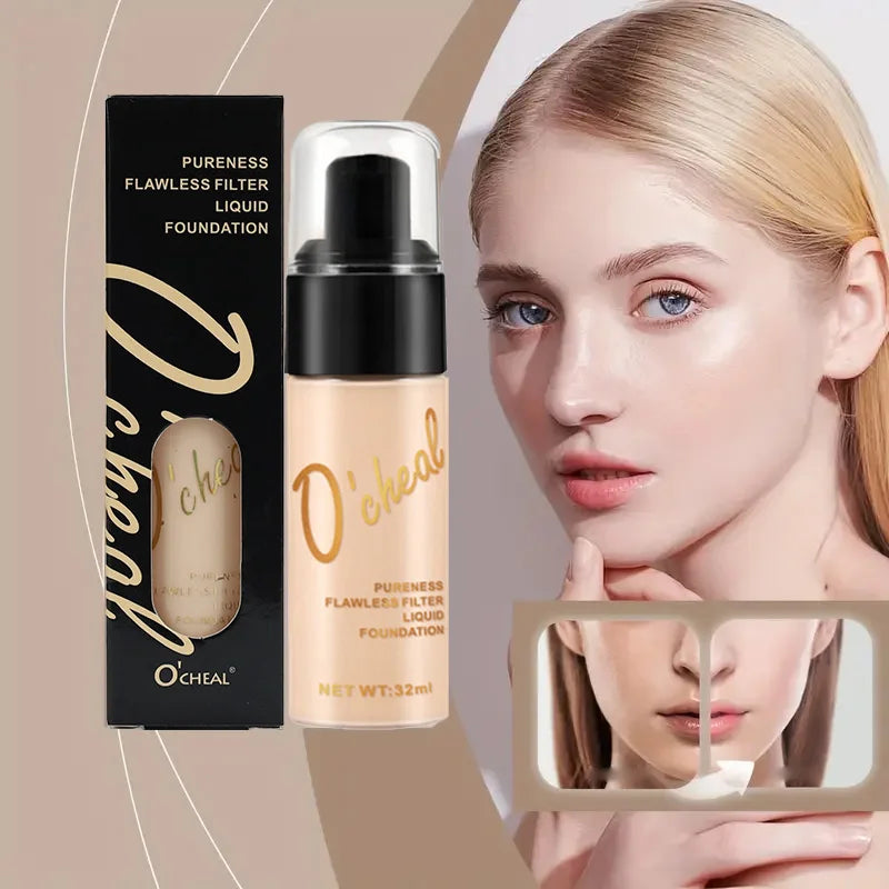 Waterproof foundation make-up concealer, long-lasting moisturizing, can build coverage and create a natural look
