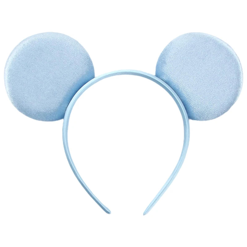 New Trendy Mouse Ears Headband Mickey 3.3"Velvet For Girls Soft Bow Hairband Halloween Festival Party Trip DIY Hair Accessories