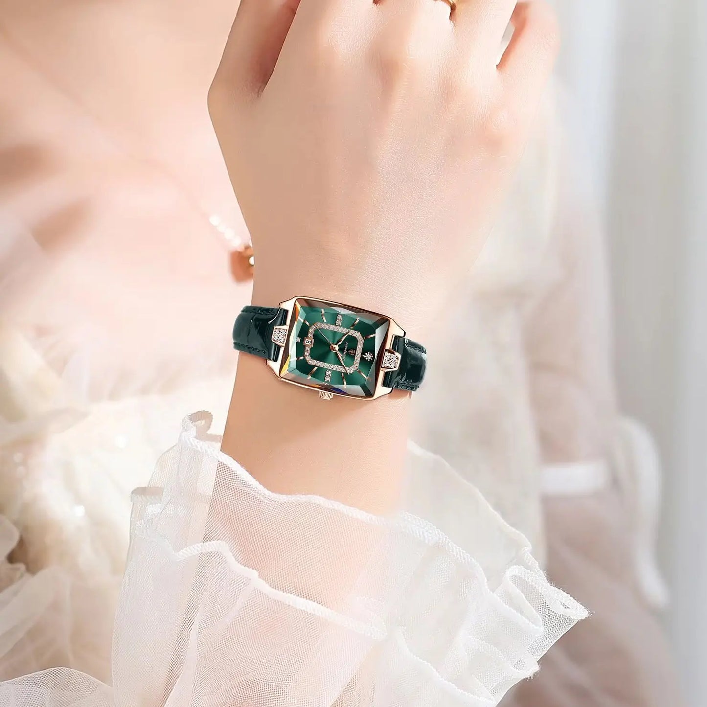POEDAGAR Original Luxury Women Wristwatch Waterproof Leather Date Woman Watch Elegant High Quality Quartz Women's Watches Reloj