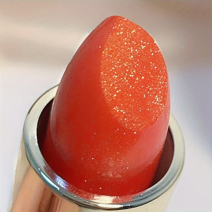 Shimmer Coral Metallic Lipstick Waterproof High Pigment Glitter Diamond Sparkling Pearl Lip Gloss for Shiny Cosmetics