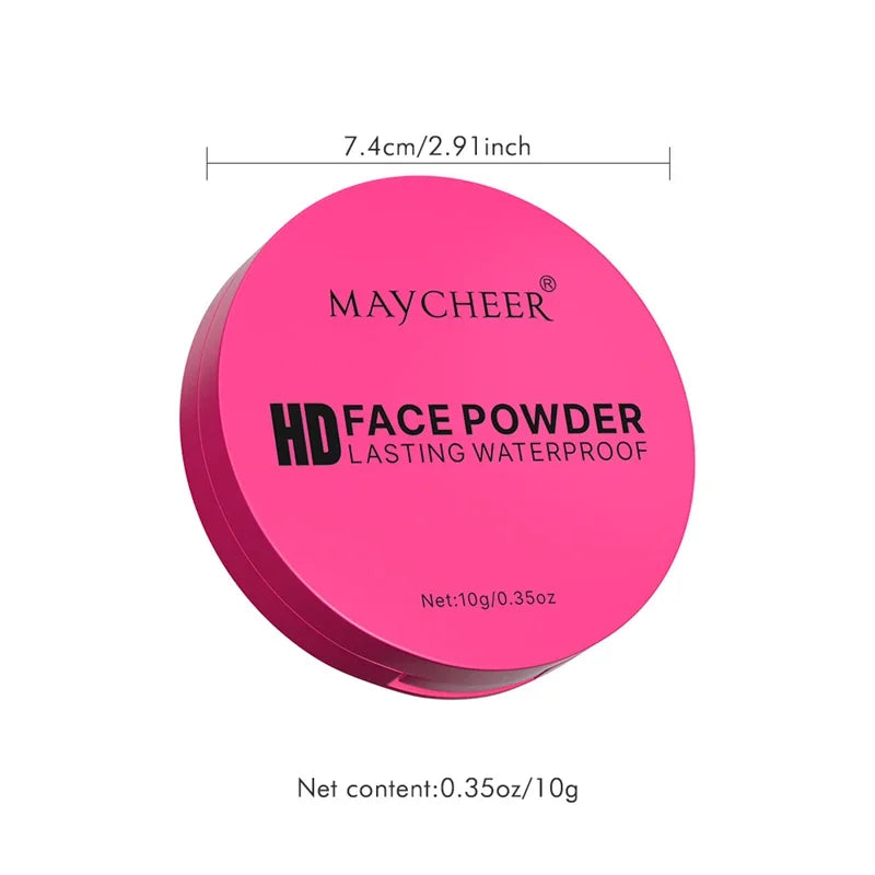6 Color Natural Matte Pressed Powder Oil Control Brighten Whitening Face Base Foundation Compact Concealer Makeup Cosmetics