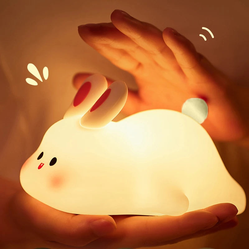 Mini Panda LED Lamp Easter Rabbit Panda Party Souvenirs Gifts Office DeskHome Decor Christmas New Year 2026 Gift Night Light