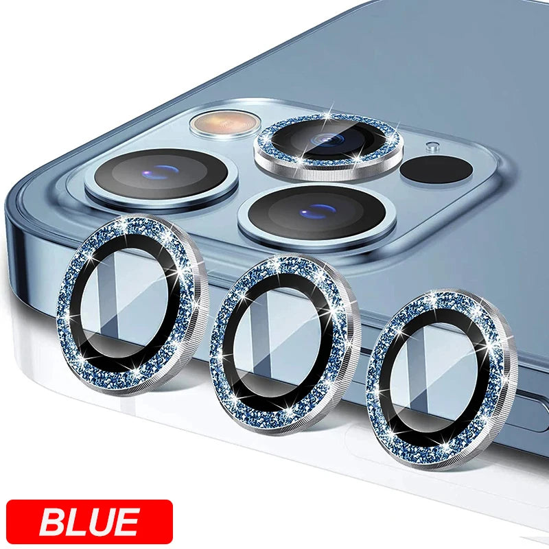 Camera Lens Protector For iPhone 17 Pro Max 17Air 17Pro 15 16 Pro Max Diamond Metal Protective Glass For iPhone 14 15 Plus Lens