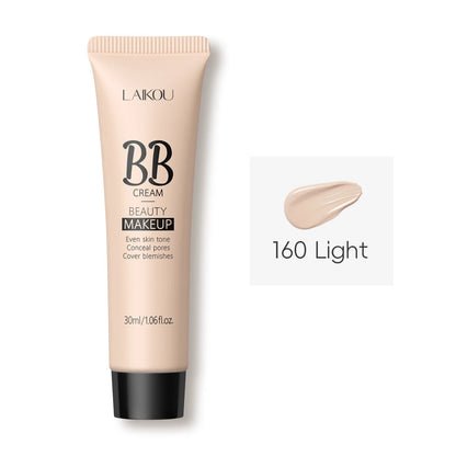 LAIKOU 9-color Foundation BB cream 30ml Natural Facial Concealer Cream Cover Dark Circles Pores Light Texture Makeup Base