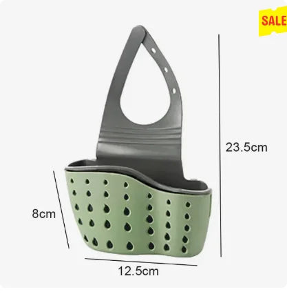 Home Storage Drain Basket Kitchen Sink Holder Adjustable Soap Sponge Shlf Hanging Drain Basket Bag Kitchen Accessories