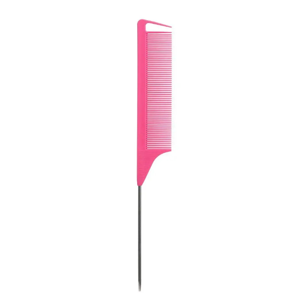Anti-static Pointed Tail Hair Styling Comb Fine Tooth Barber Accessories Steel Tip Tail Comb Salon Steel Needle Pin Tip Brush