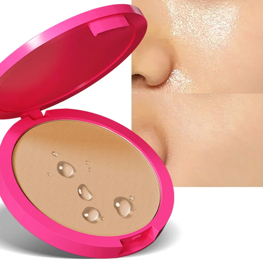 6 Color Natural Matte Pressed Powder Oil Control Brighten Whitening Face Base Foundation Compact Concealer Makeup Cosmetics