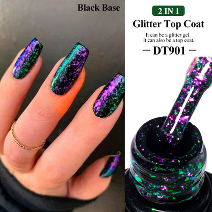7ml Red Series Cat Magnetic Gel Nail Polish Sparkle Glitter Semi Permanent Nail Art UV Gel Varnish Manicure For Valentines Nails