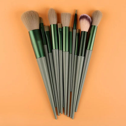 13 Pcs Makeup Brushes Set Eye Shadow Foundation Women Cosmetic Powder Blush Blending Beauty Make Up Tools For Beginner Hotting