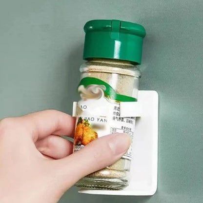 Wall Mounted Spice Jar Rack Living Room Cosmetic Storage Rack Suit For Kitchen Seasoning Product Holder Home Storage Supplies
