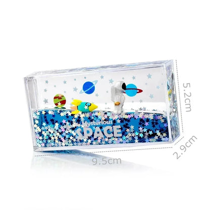 Astronauts Fluid Liquid Drift Ship Floating Boat Creative Galaxy Bottle Living Room Decorations Home Ornament Desk Accessories