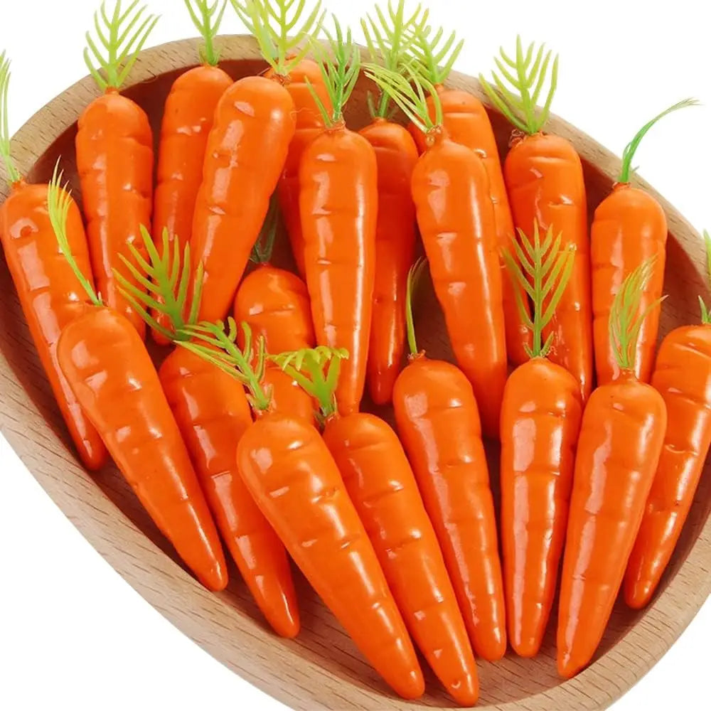 Easter Decoration Artificial Fake Carrots Artificial Carrots Lifelike Mini Carrots For Table Centerpieces Garden Display Home