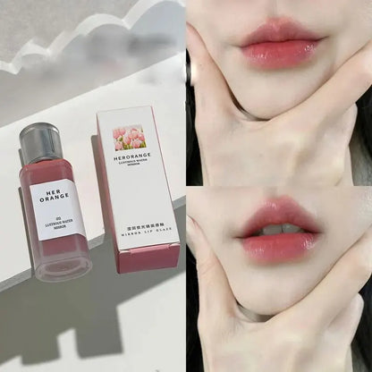 HERORANGEYingrun YueguangLip Gloss Non-stick Cup Lipstick Long-lasting Waterproof Lipstick Matte Lip Glaze Affordable Lipstick