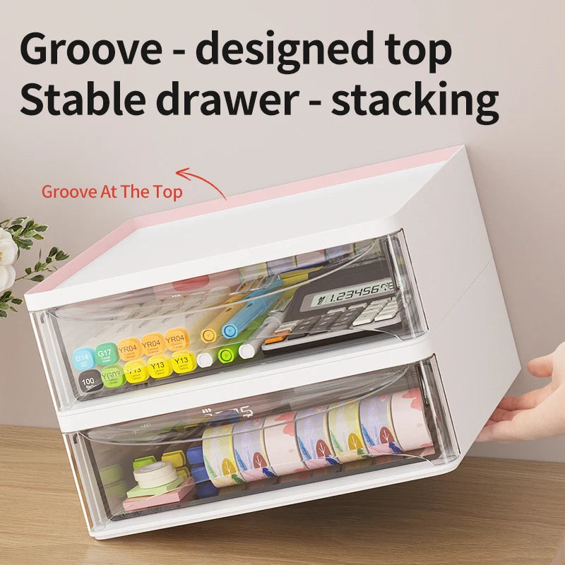 Office Desktop Pegboard With Storage Boxes, Large - Capacity Drawers, And Free - Combination Design.