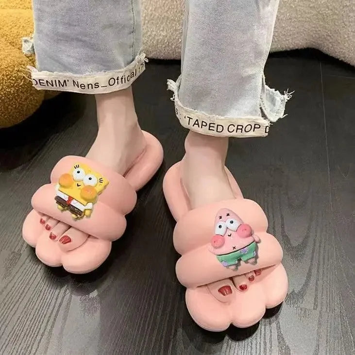 New 2025 Women's Slippers Indoor Home Bathing Anti-slip Deodorant Outdoor Wearable Slip-resistant Home Comfortable PVC Material