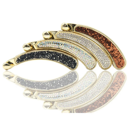 Rhinestone Banana Clip Crystal Barrette Ponytail Fixing Hairpins Hair Banana Clip Women Hair Styling Accessories Hairgrip Gifts