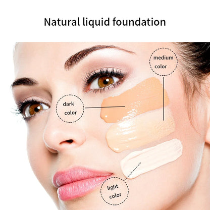 10-Color Oil-Control Foundation Cream Long-Lasting Makeup Base Concealer Non-Caking Beauty Skincare Cosmetics