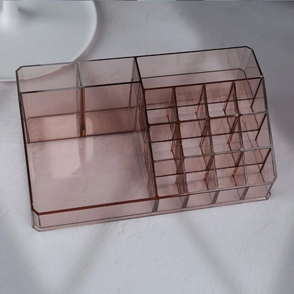 Transparent cosmetics storage box Dresser finishing jewelry lipstick air cushion eyeshadow storage box manufacturer