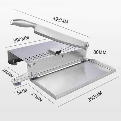 2022 Manual Stainless Steel Food Cutter Slicing Machine Automatic Home Kitchen Frozen Meat Slicer Meat Delivery Nonslip Handle