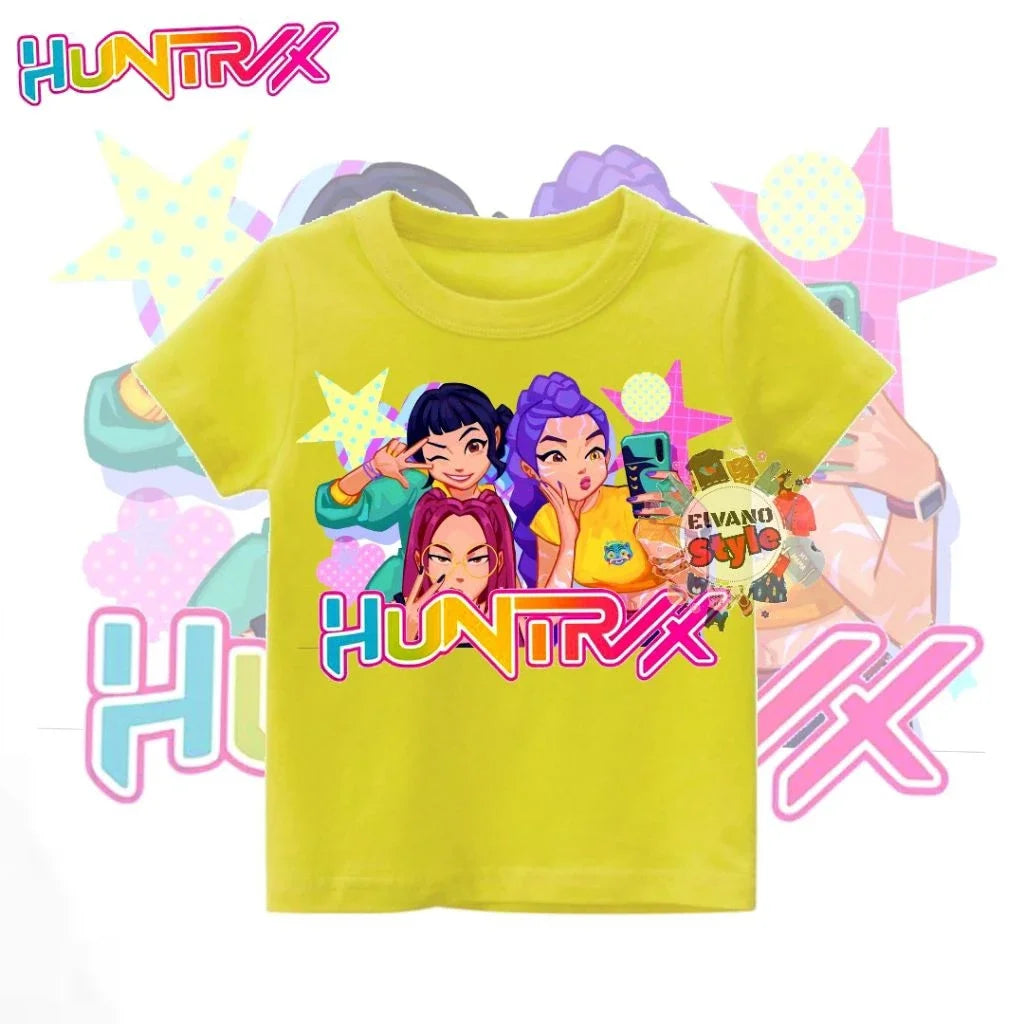 KAOS ANAK BAJU ANAK HUNTRIX K-POP DEMON HUNTER