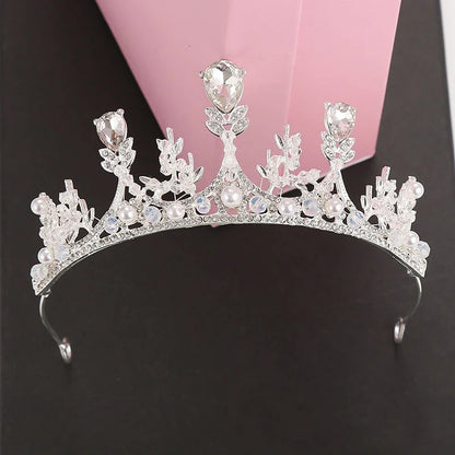 Romantic Multicolor Butterfly Princess Tiaras Crown Headband For Women Girls Wedding Party Hair Accessories Fashion Prom Crown