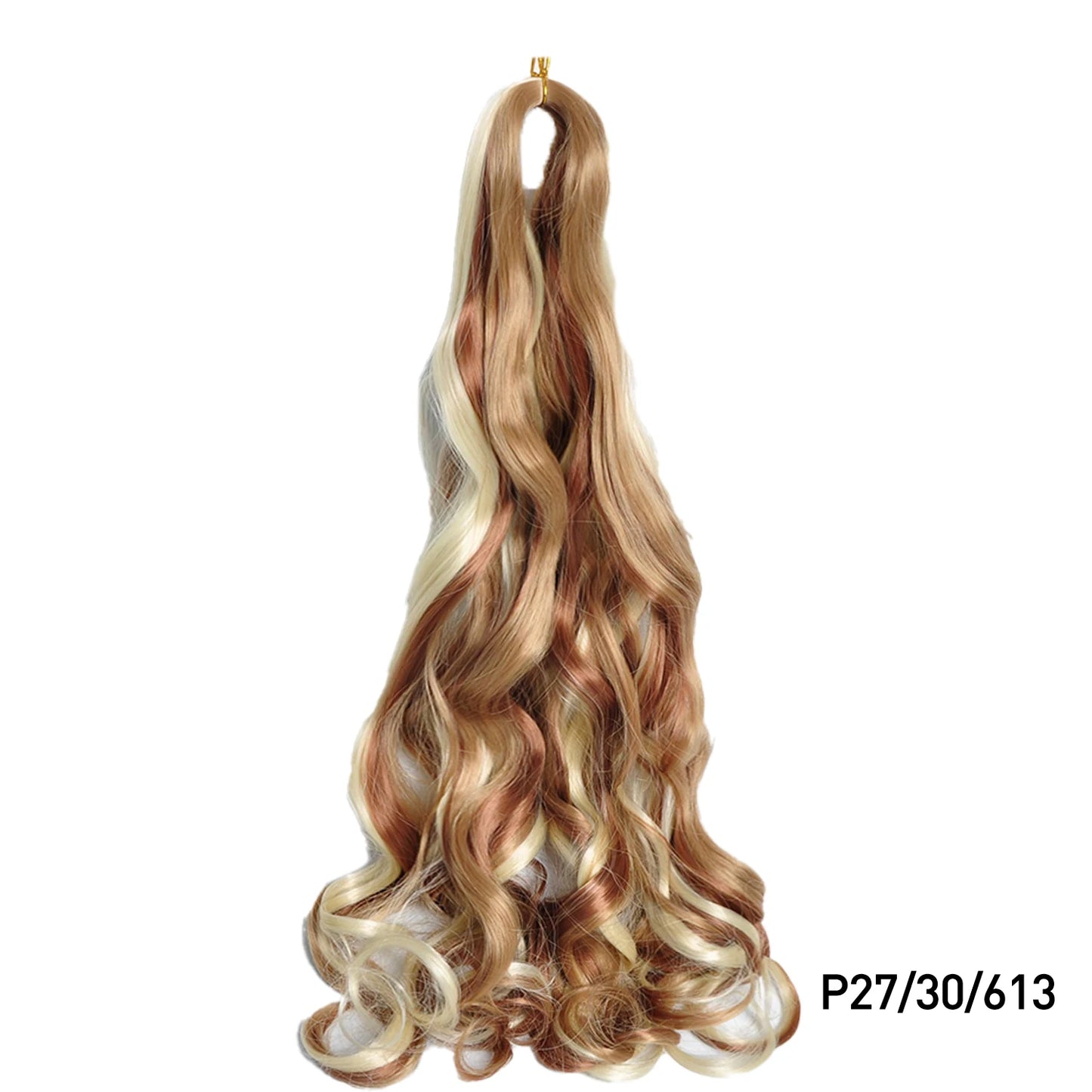 Loose Wave Spiral Curl Braids Synthetic Hair French Curls Braiding Hair Extensions High Temperature Ombre Pre Stretched Hair