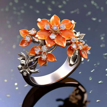 New jewelry, exquisite decoration, fashionable butterfly pattern women's ring