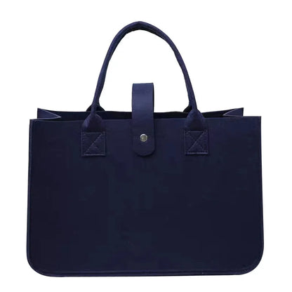 New Fashion Women Bag Felt Cloth HandBag Female Large Capacity Totes Ladies Solid Color Travel Shopping Bags Purses bolso mujer