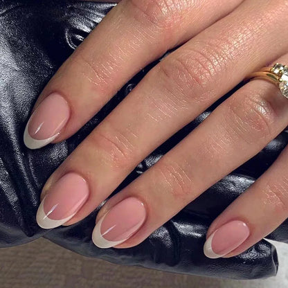 24PCS stiletto false nail tips Mid-length Gradients press on nails wearable full cover fashion false fingernails patch for girls
