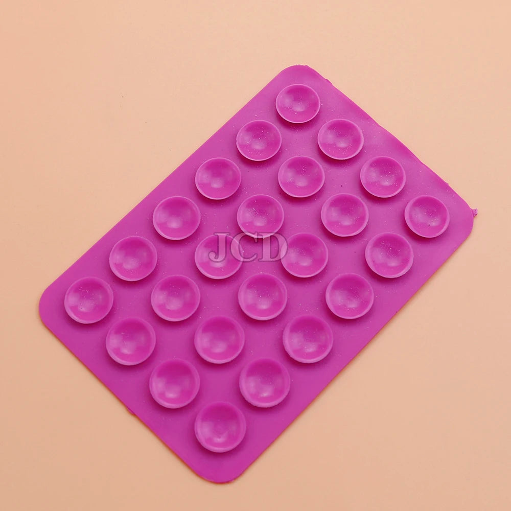 Silicone Suction Pad Back Sticker Suction Cup Phone Holder Silicone Cup Mat Smartphone Wall Stand Fixed For Glass Ceramic Tiles