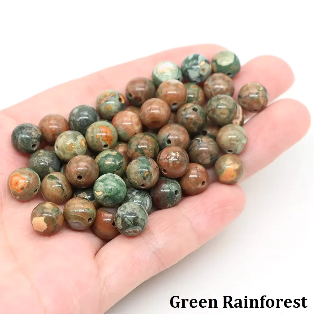 4 6 8 10mm Natural Black Tourmaline Beads Round Smooth Loose Stone Bead For Jewelry Making Diy Bracelet Necklace Accessories