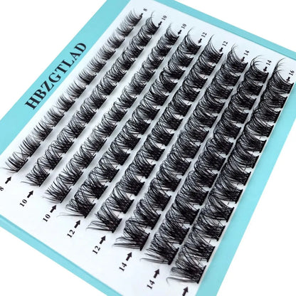 New DIY 96 Cluster Eyelash Extension Bunch Lashes Segmented Fake Lash 3D Fluffy Natural Russian Volume Individual Mink Eyelashes