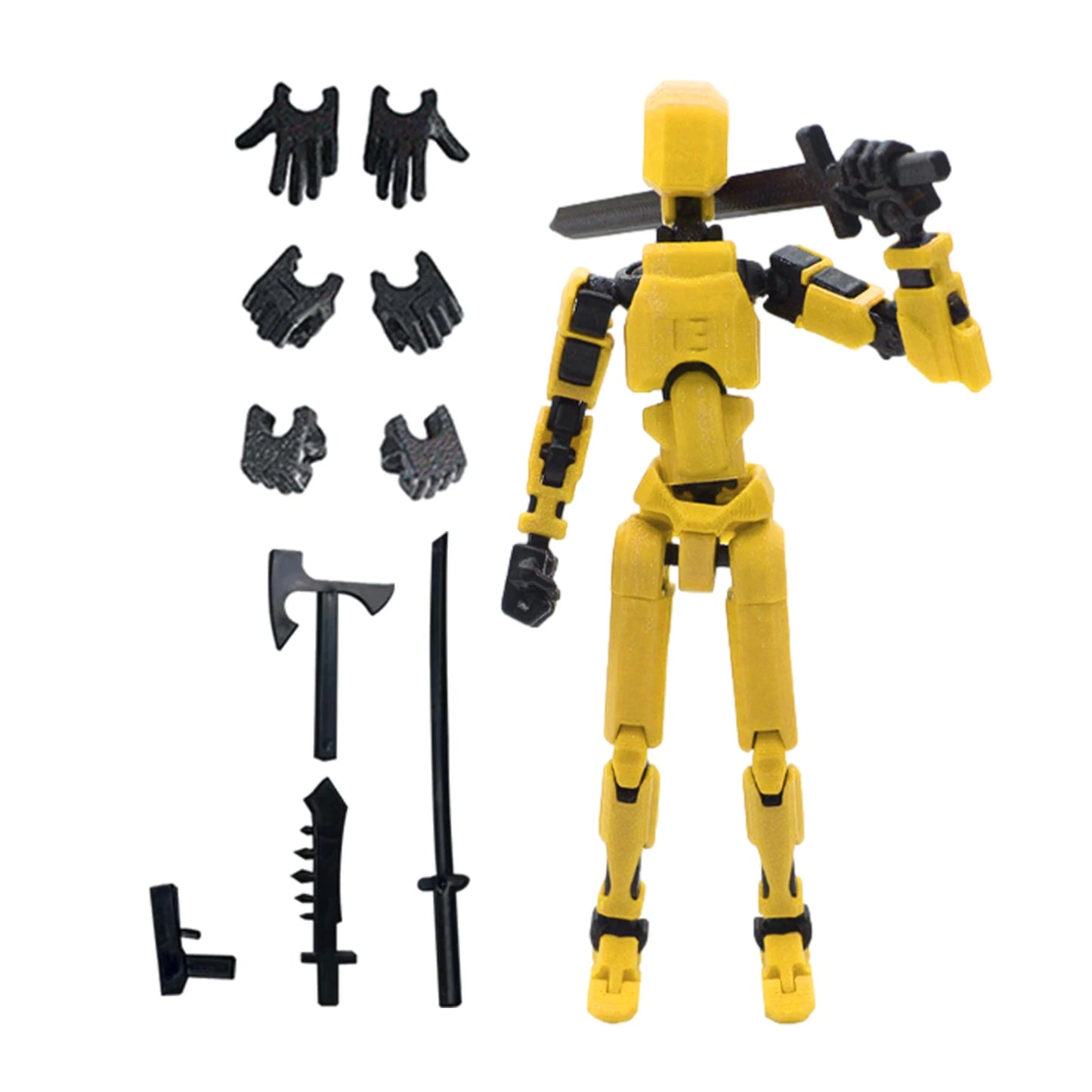 Action Doll Titan Multi Joint Mobile Transformation Robot Handheld T13 Action Doll Character and Dog Shaped Toy Children's Gift
