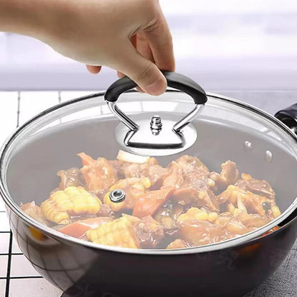 Universal Pot Lid Cover Knob Handle,Stainless Steel Replacement Cookware Pot Lid Handgrip Knob