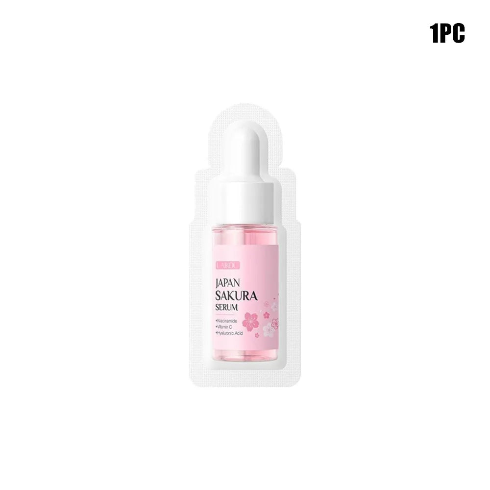 Sakura Skin Care Set Face Cream Serum Toner Facial Cleanser Sunscreen Eye Cream Face Skin Care Set Product Gift Daily Skin Care